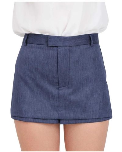 ViCOLO Nachtblaue versteckte knopf shorts