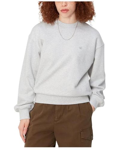 Carhartt Stylischer sweatshirt für frauen - Grau