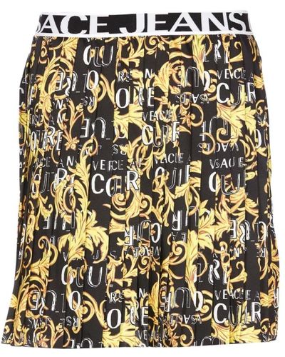 Versace Impresionante falda corta para mujeres - Amarillo