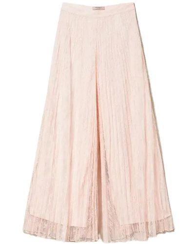 Twin Set Wide Trousers - Pink