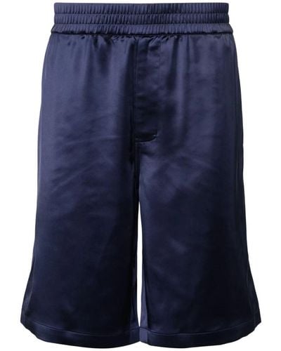 Axel Arigato Marineblaue satin-shorts