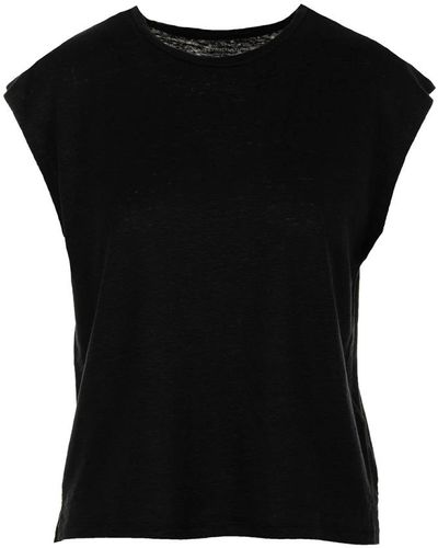 Majestic Filatures Sleeveless Tops - Black