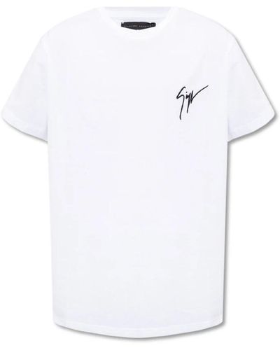 Giuseppe Zanotti T-shirt con logo - Bianco