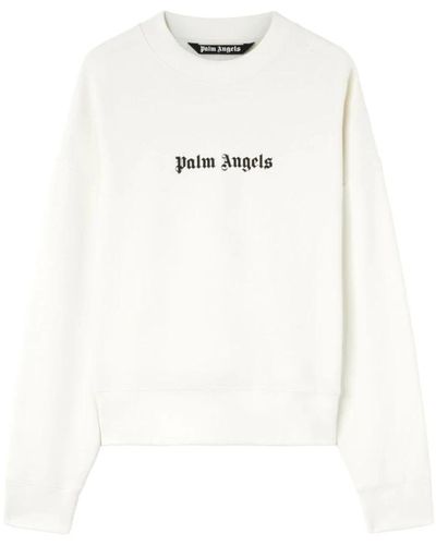 Palm Angels Sweatshirts - White