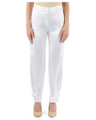 Guess Trousers > tapered trousers - Blanc