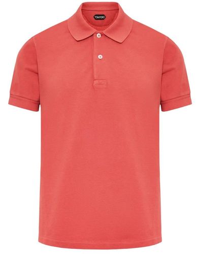 Tom Ford Polo Shirts - Red