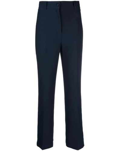 Hebe Studio Straight Trousers - Blue