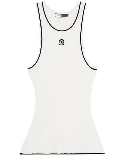 Tommy Hilfiger Sleeveless Tops - White