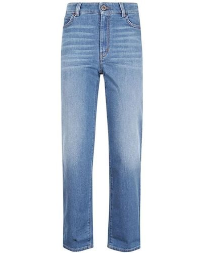 Weekend by Maxmara Jeans > straight jeans - Bleu