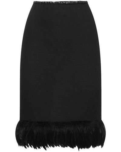 Saint Laurent Midi Skirts - Black