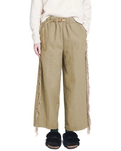 White Sand Wide Trousers - Natural