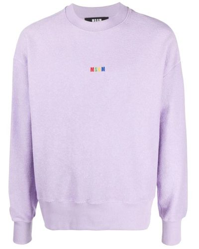 MSGM Sweatshirts - Violet