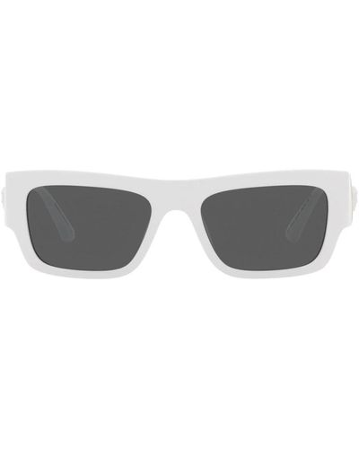 Versace Weiße/graue sonnenbrille,schwarze/graue sonnenbrille,havana sonnenbrille mit dunkelbronze - Braun