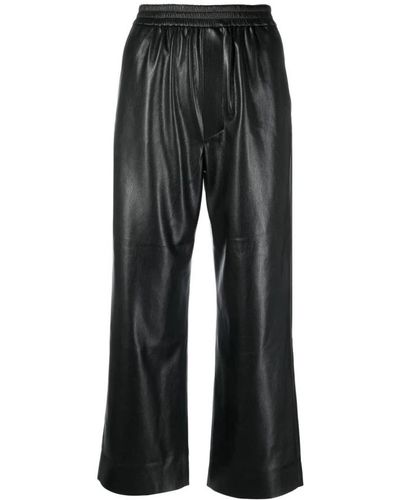 Nanushka Cropped Trousers - Black