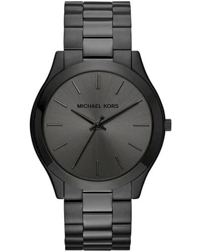 Michael Kors Slim Runway Black Watch Mk8507 - Gray