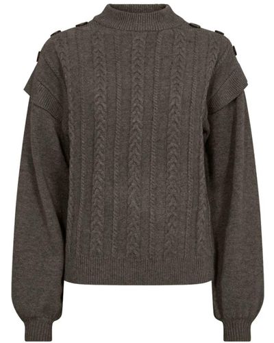 Freequent Round-neck knitwear - Gris