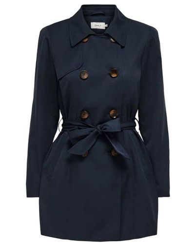 ONLY Trench Coats - Blue