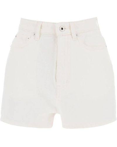 KENZO Shorts de denim japonés - Blanco