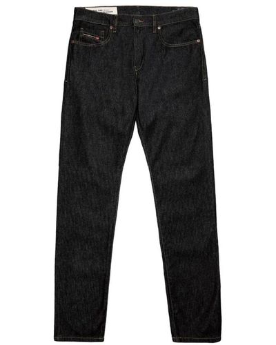 DIESEL Dunkelblaue five-pocket denim jeans - Schwarz