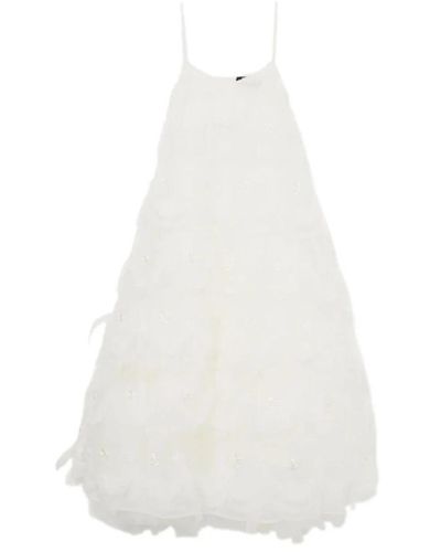 Simone Rocha Geschichtete tutu-kleid mit rückenausschnitt - Weiß