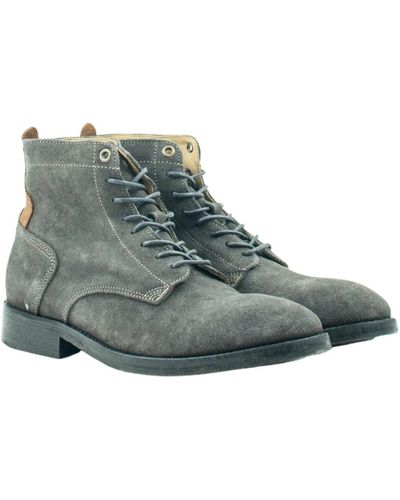 Hudson Jeans Shoes > boots > lace-up boots - Gris