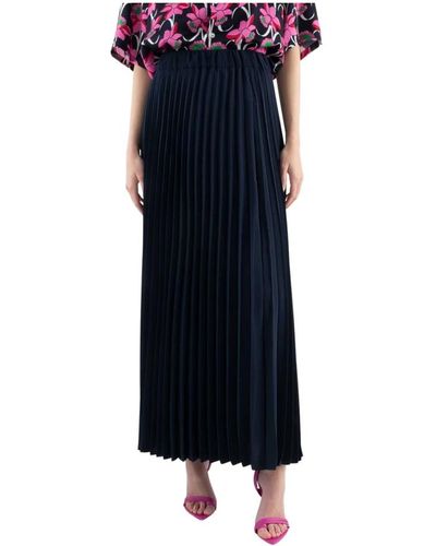 P.A.R.O.S.H. Potery-d620196x long skirts - Blu
