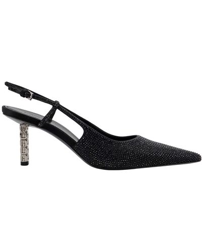 Givenchy Zapatos de tacón de cuero negro con correa ajustable