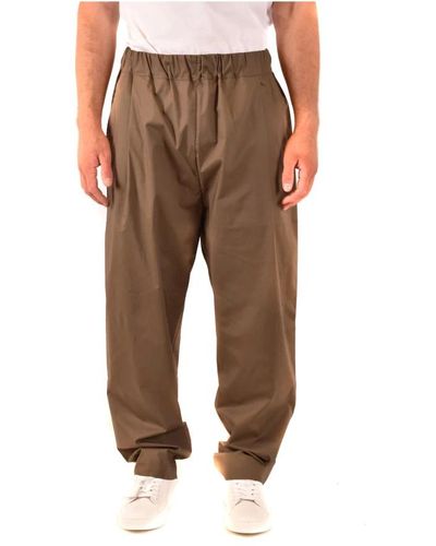 Laneus Tapered Trousers - Brown