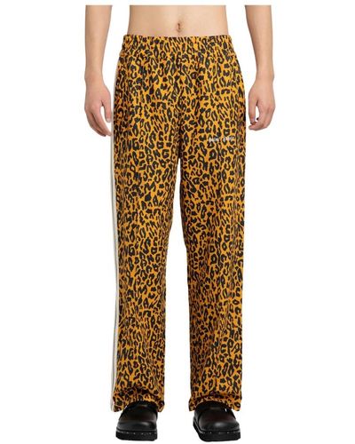 Palm Angels Cheetah track pants orange black - Gelb