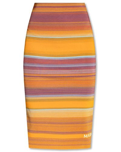 Marc Jacobs Skirt with logo - Arancione
