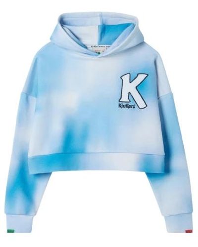 Kickers Big-k crop hoodie - Blu
