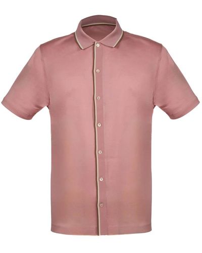 Gran Sasso Short Sleeve Shirts - Pink