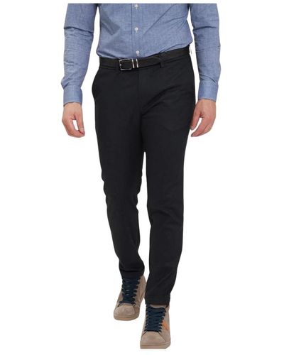 Re-hash Trousers > slim-fit trousers - Bleu