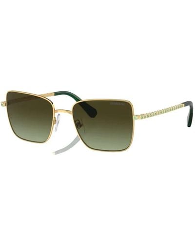 Swarovski Gold grün sonnenbrille