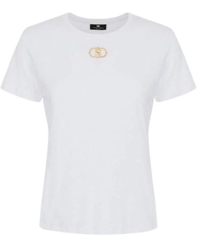 Elisabetta Franchi T-shirts - Blanco