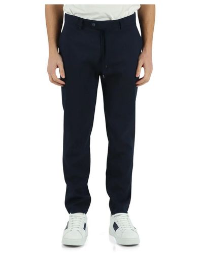 DISTRETTO12 Pantalone in misto viscosa 32york t. soul - Blu