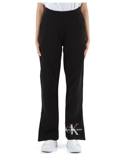 Calvin Klein Wide Trousers - Black