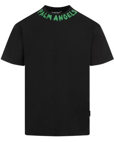 Palm Angels T-Shirts - Black