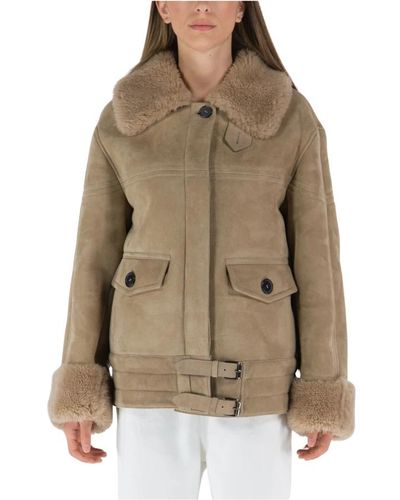 Tom Ford Jackets > faux fur & shearling jackets - Neutre