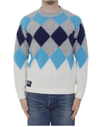Moncler Knitwear > round-neck knitwear - Bleu