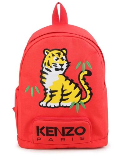 KENZO Backpacks - Red
