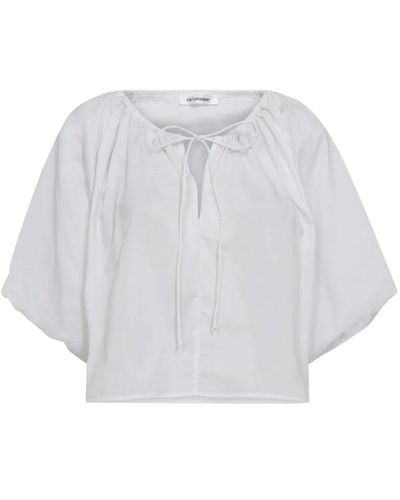 co'couture Primacc puff blouse 4000-blanco