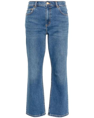 Tory Burch Cropped Jeans - Blue