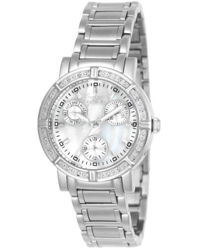 INVICTA WATCH Wildflower 4718 women quartz watch - 33mm - with 16 diamonds - Metálico