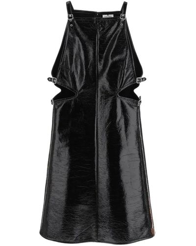 Courreges Courreges mini vinyl dress for a bold - Nero