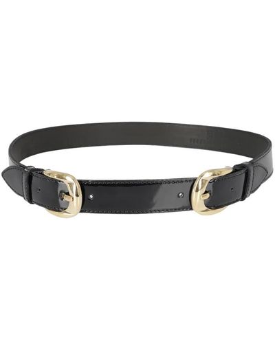 FEDERICA TOSI Elegant leather belt,stylischer ledergürtel für frauen,stylischer ledergürtel - Schwarz