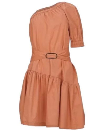 Twin Set Short Dresses - Orange