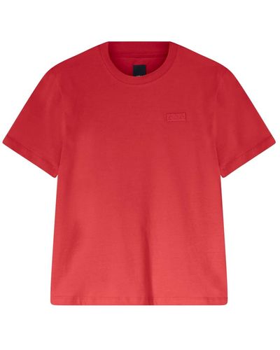 Add Baumwoll-jersey rundhals t-shirt - Rot