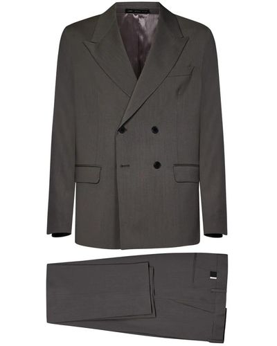 Low Brand Suits > suit sets > double breasted suits - Gris