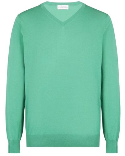 Ballantyne V-Neck Knitwear - Green